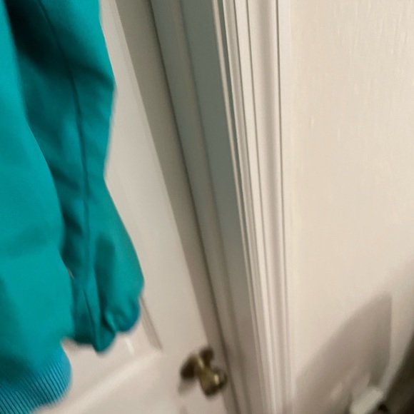 High Seas Vintage Jacket Women's L Teal 1990's Full Zip w/Pockets - Picture 7 of 8